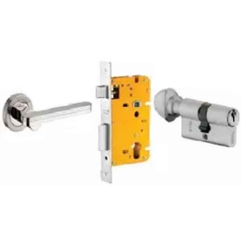 Dorset ML Series Art 70mm Stainless Steel Door Handle Lock Set with Knob & Key