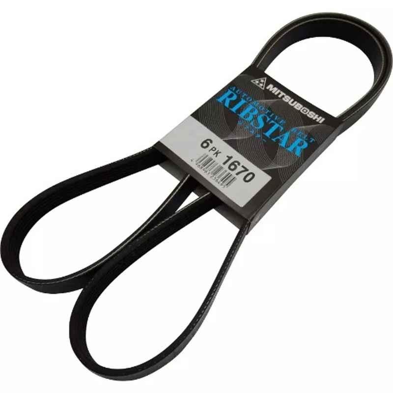 Mitsuboshi Rib Star 1670mm 6 Threaded PK-Type Belt, 6PK1670