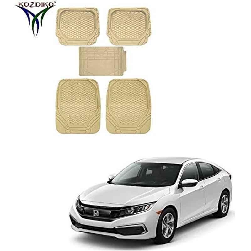 Kozdiko 5 Pcs 8855TW Beige Car Foot Mat Set for Chevrolet Optra, koz_31953