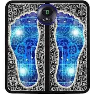 Arten Silicone Black Rechargeable EMS Foot Massager Mat, SE-001