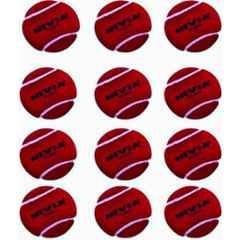 Nivia CT3811 Heavy Cricket Tennis Ball (Pack of 12, Red) Cricket Tennis Ball (Standard) (Pack of 12) Red)