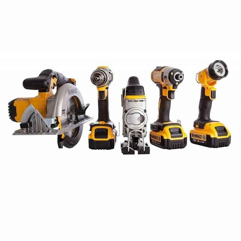 Dewalt 5 Pcs 18V Cordless Tool Kit, DCK550M3T-GB