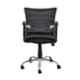 Mango Blossom Dome Medium Back Mesh Black Office Chair