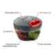 Candes Black & Red Polycarbonate Blade Vegetable & Fruits Hand Chopper, QuickChopperBK1cc