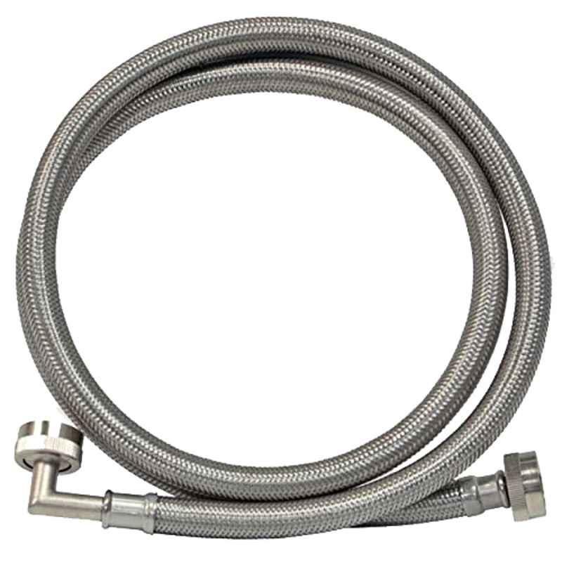 Eastman 3/4 inch 4ft Stainless Steel 90 deg Elbow Washing Machine FHT Connector, 48373