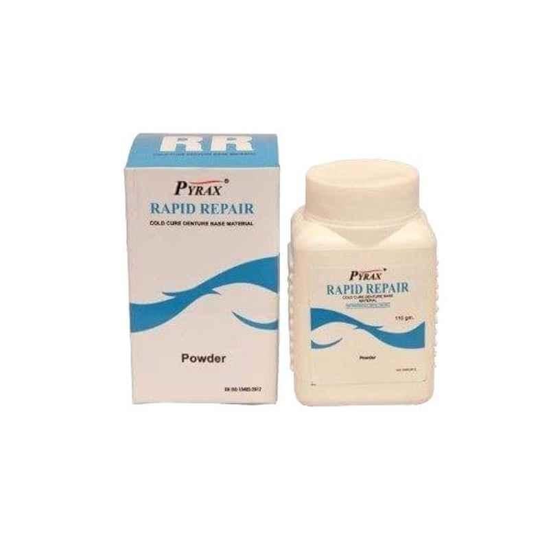 Pyrax 110g Clear Self Cure Denture Base Acrylic Rapid Repair Resin Powder