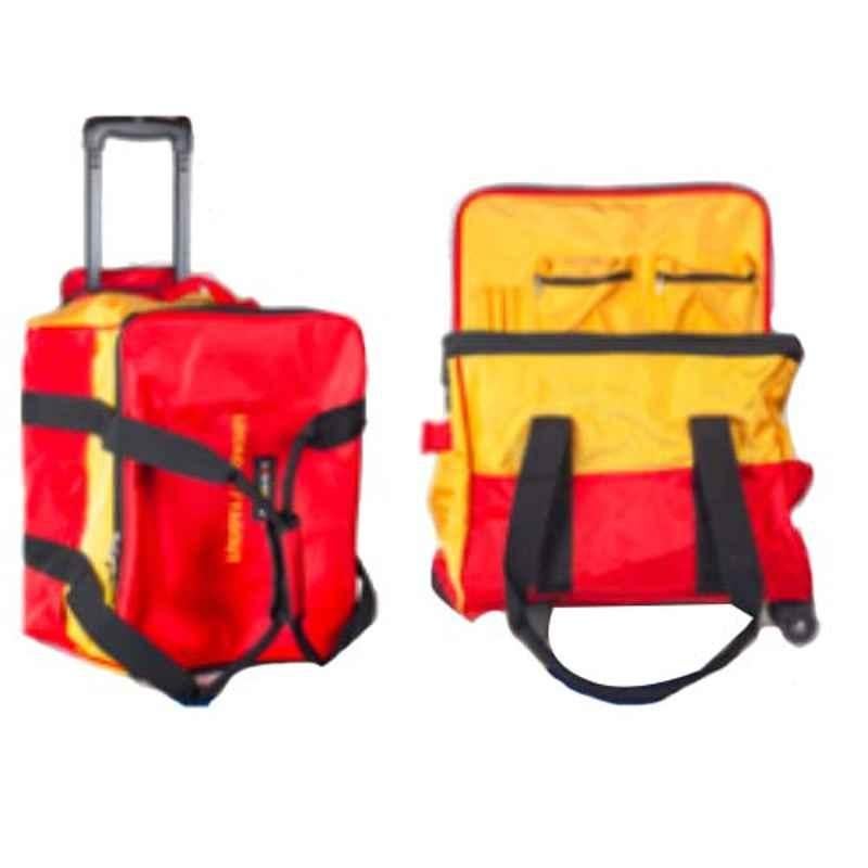 LOK-FORCE 45X27X30cm Polyester Yellow & Red Trolley Bag, BG-YR47LG