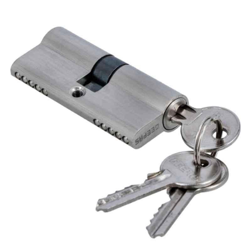 Geepas GHW65076 70mm Double Cylinder Lock with 3 keys for Mortise Lock Body