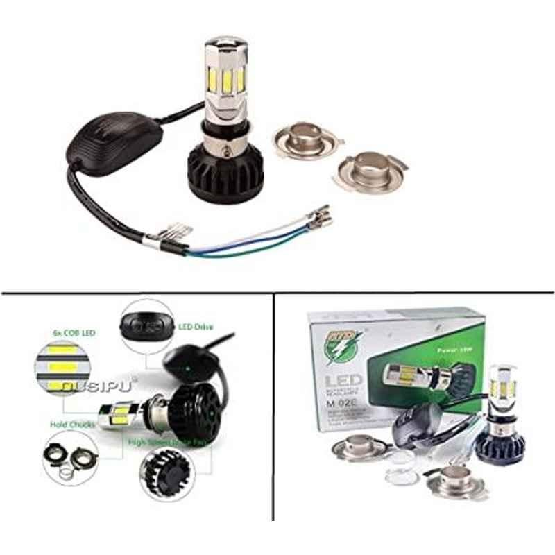 AOW Universal RTD M6 (Super Bright) Led Headlight with Fan for Bajaj Platina 125 (12V / 35W)