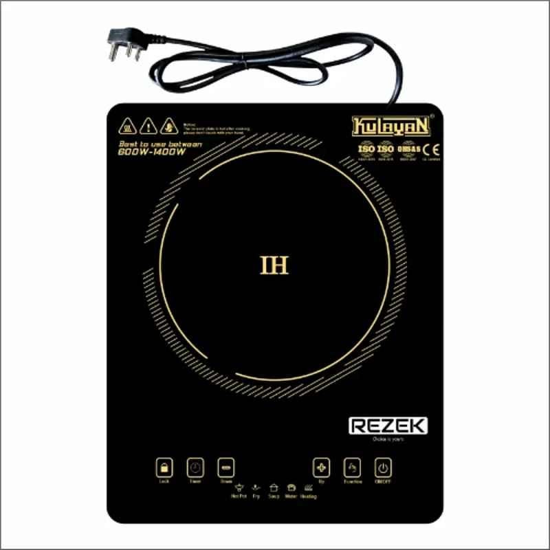 Buy Rezek Kulayan 2000W Black Crystal Induction Cooktop with Touch Control Micro Crystal Plate Panel Online At Best Price On Moglix