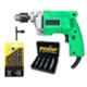 ATHRZ 10mm Drill Machine with 13 Pcs Drill Bit Set & Screw Speed Out, DRL13BTSOUT