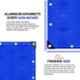 TRUPACK 11x15ft 200 GSM HDPE Blue Heavy Duty Multi Purpose Tarpaulin Tent with Carry Bag, TRU-2001115BLU