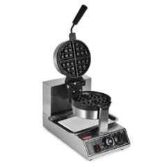 Khushi Udyog 1300W Stainless Steel Black Rotary Single Belgian Waffle Maker
