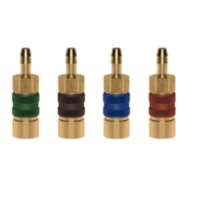 Ludecke ESMK9TABBL 9mm Double Shut Off Safety Quick Hose Barb Connect Coupling