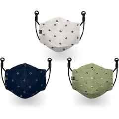 Wellstar 3 Pcs Cloth Washable Cotton Breathable Face Mask Set, 220122 FILE-05