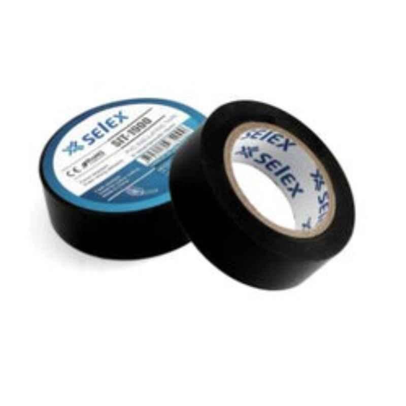 Selex PVC Black Insulation Tape, SIT-1900 (Pack of 20)