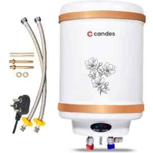 Candes Perfecto 15 Litre 2000W Metal White & Copper Bronze Storage Water Geyser