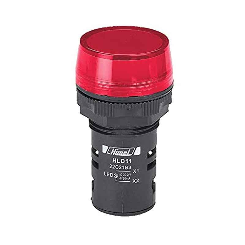 Himel HLD11-22C 24 VAC/DC Red Pilot Light