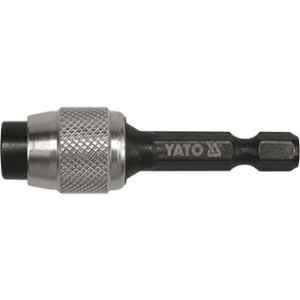 Yato 1/4inch 50mm CrV Black Non-Slip Quick Connect Sleeve Screwdriver Bit Holder,  YT-0469