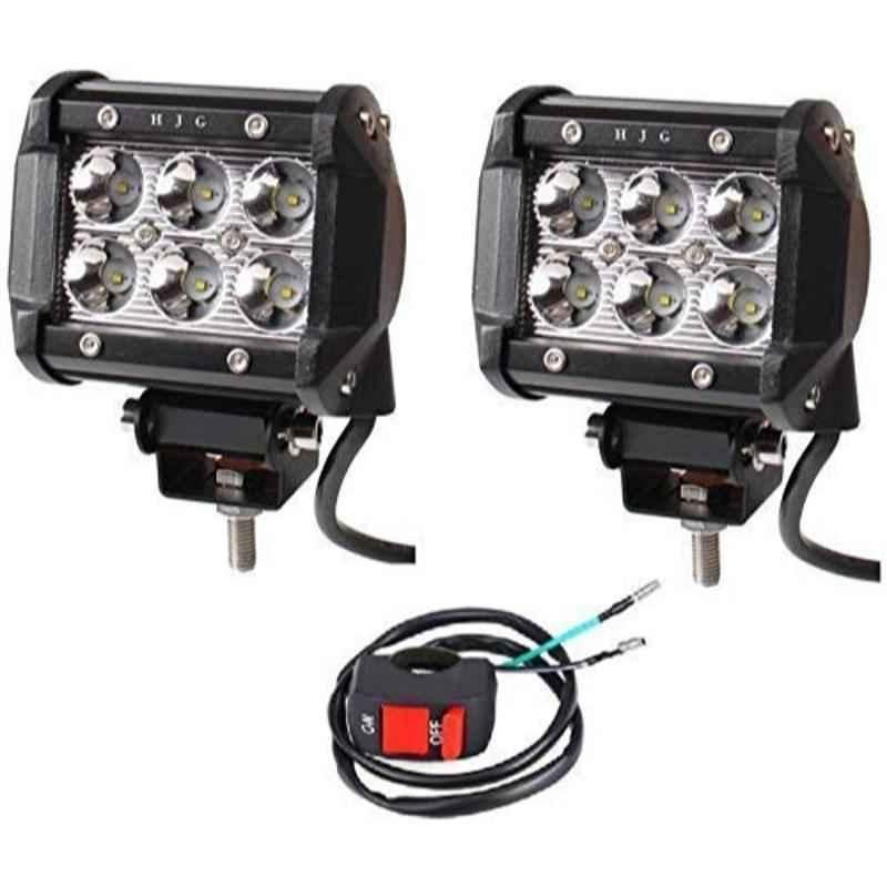 JBRIDERZ 2 Pcs 36W White 6 CREE LED Updown Fog Light Set