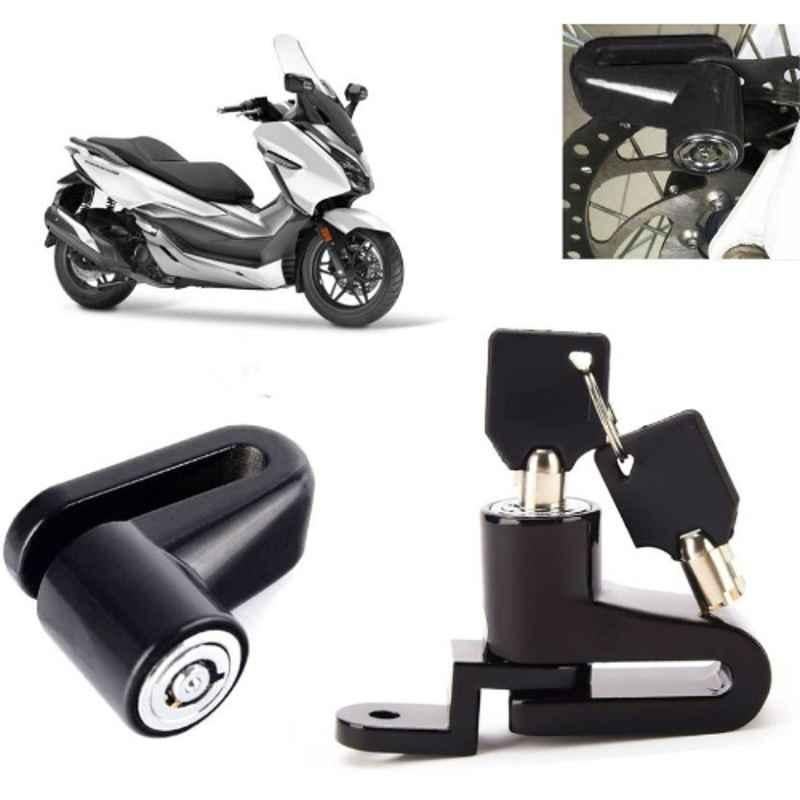 Auto Pearl Steel Black Disc Brake Lock, Lock_345