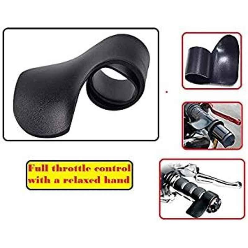 AOW Throttle Mounted Hand Rest Control Grip Wrist Control Cramp Rest for 7/8 inch Handle Bar for All Bikes (Black) B-18