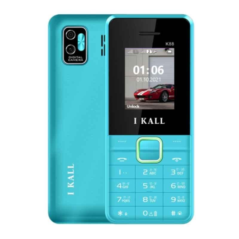 I Kall K88 1.8 inch Sky Blue Keypad Feature Phone
