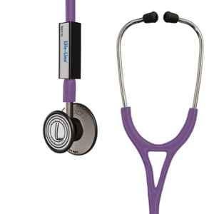 Lifeline Max III Stainless Steel Purple Dual Side Diaphragm Chest Piece Stethoscope with 2 Way Tube, STH002-PR