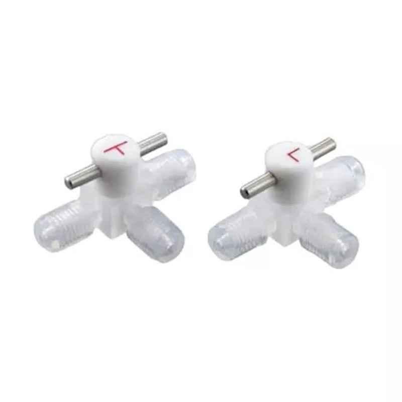 Lab Plus CTFE 3 Way Cock 1 mm, LP-3553