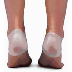 Matrica Silicone Gel White Heel Support Sleeves Socks for Cracked Foot Skin Care, Size: Free
