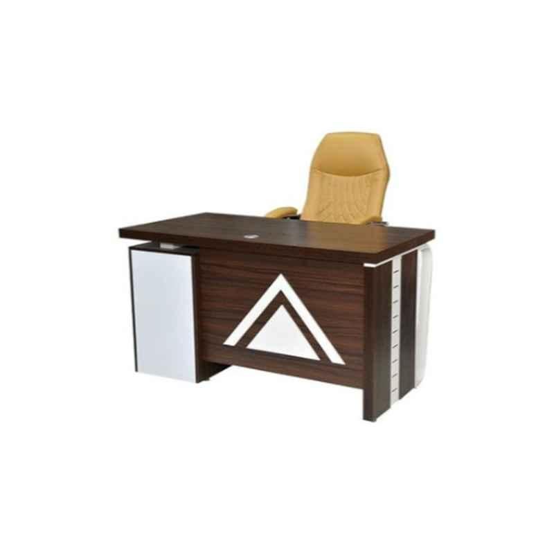 Karnak KDFT885 140x70x75cm Wooden Brown Executive Office Desk Table