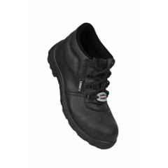 Liberty Vijeta-SA Microfiber High Ankle Steel Toe Black Safety Shoes, Size: 11