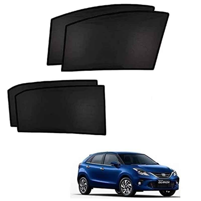 Kozdiko 4 Pcs Custom Fit Non Magnetic Curtains Mesh Car Sun Shade Set for Toyota Glanza