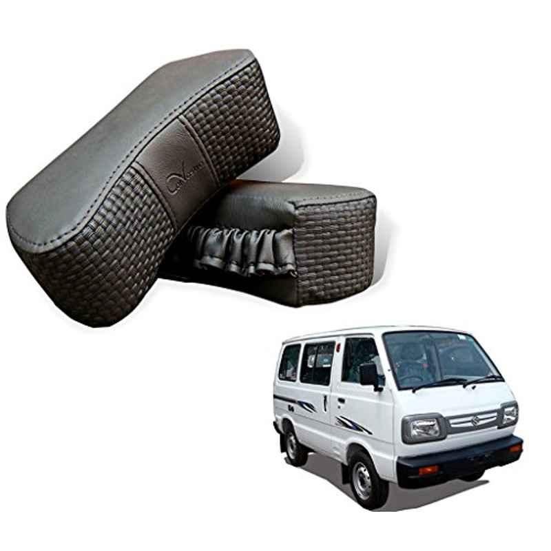 Kozdiko 2 Pcs Memory Foam Grey Car Vastra Neck Rest Cushion Set for Maruti Suzuki Omni, koz_5349