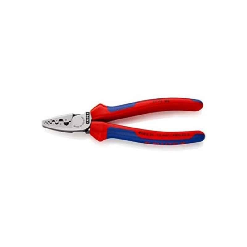 Knipex 295mm Plastic Red Crimping Plier for End Sleeve, 9772180