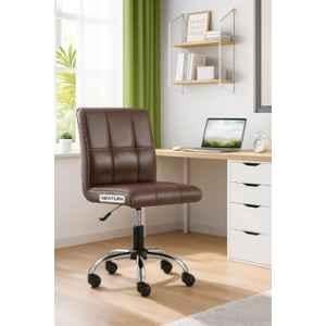 Zidle Cola Compact Faux Leather Brown Medium Back Ergonomic Chair