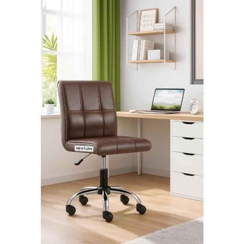 Zidle Cola Compact Faux Leather Brown Medium Back Ergonomic Chair