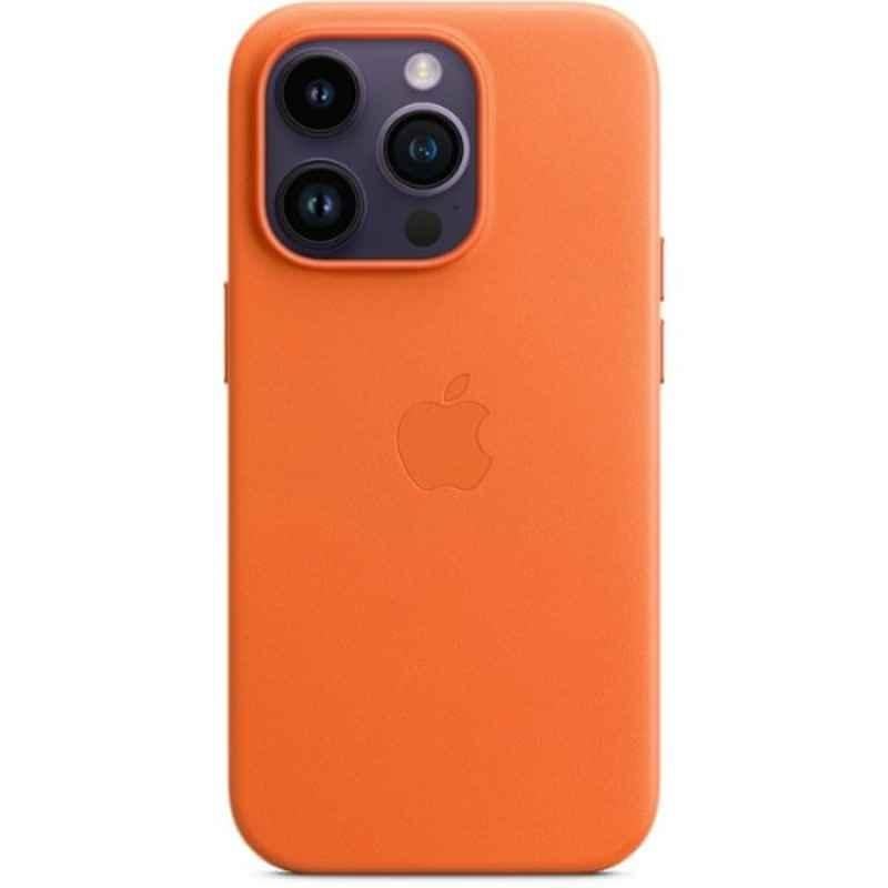 Apple iPhone 14 Plus Orange Leather Case with MagSafe, MPPF3ZE/A