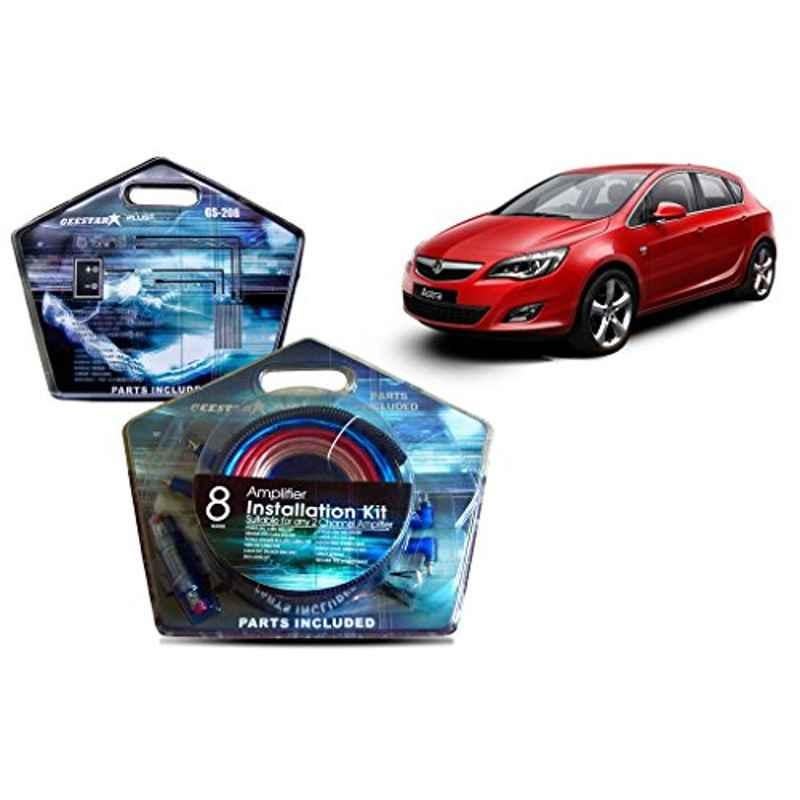 Auto Pearl Geestar Plus 8 Guage 2 Channel Amplifier Full Installation Kit for Opel Astra, GS-208