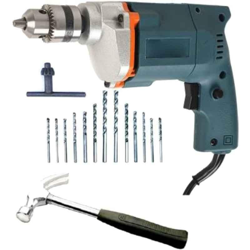 Imported 10mm 350W Drill Machine Power with 13Pcs HSS, 5Pcs Masonry Bit & Hand Tool Kit