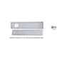 Aquieen 24x5 inch Stainless Steel 304 Floor Water Drainer Bathroom Grating with SS Anti-Foul Cockroach Trap