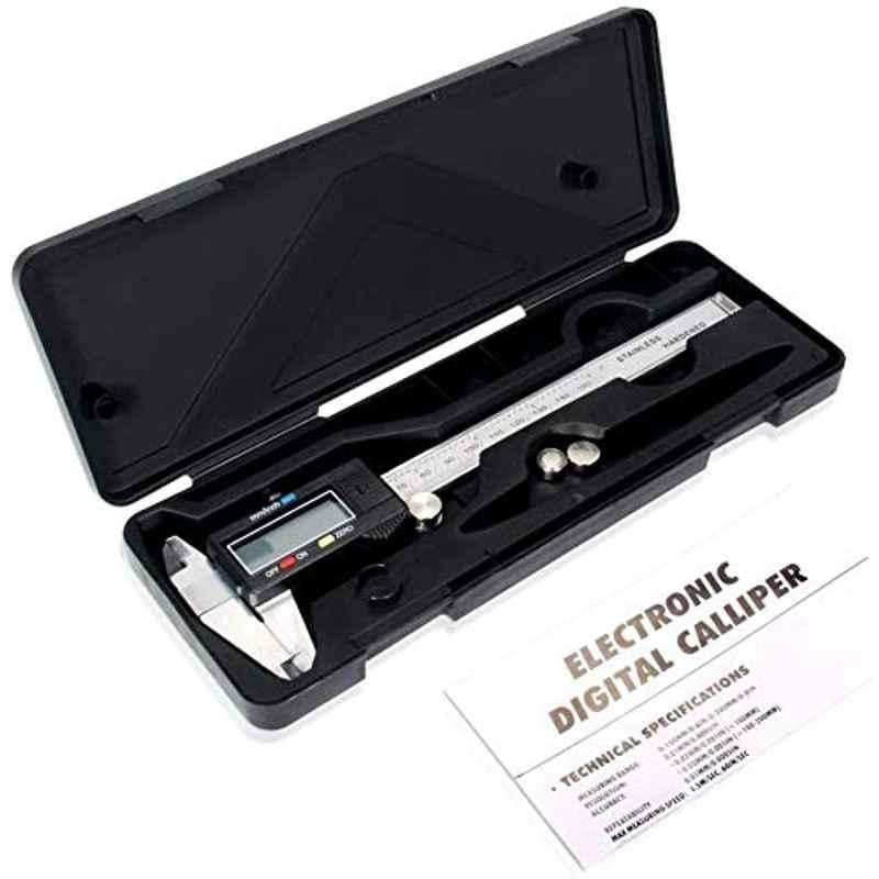 FHT 6 inch Stainless Steel Digital Vernier Caliper Micron Guage, FHTDC6