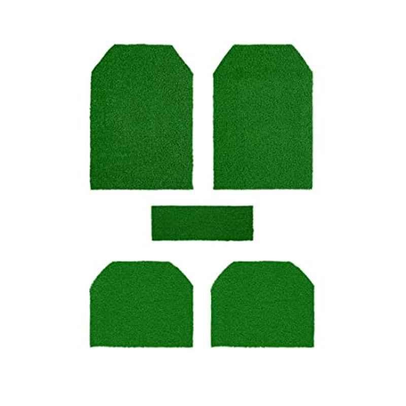 Kozdiko 5 Pcs Green Heavy Duty Anti-Slip Noodle Nomad Design Car Floor Mat Set for Ford Ikon