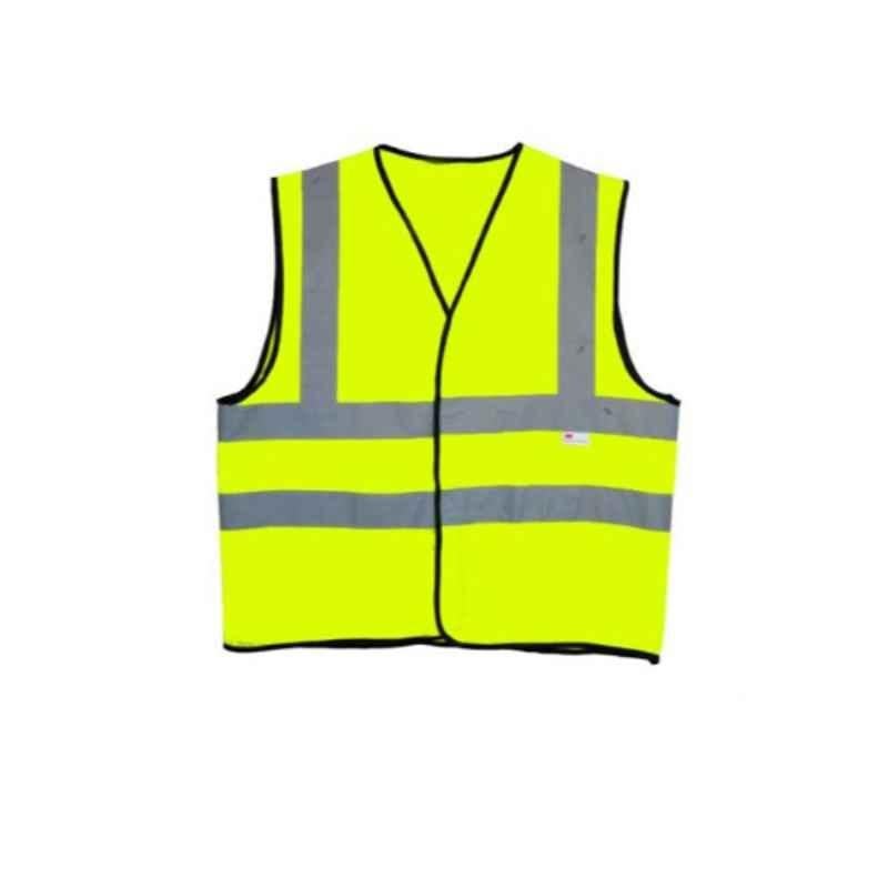 3M Yellow Polyester Reflective Safety Vest, 2925/YE, Size: Large