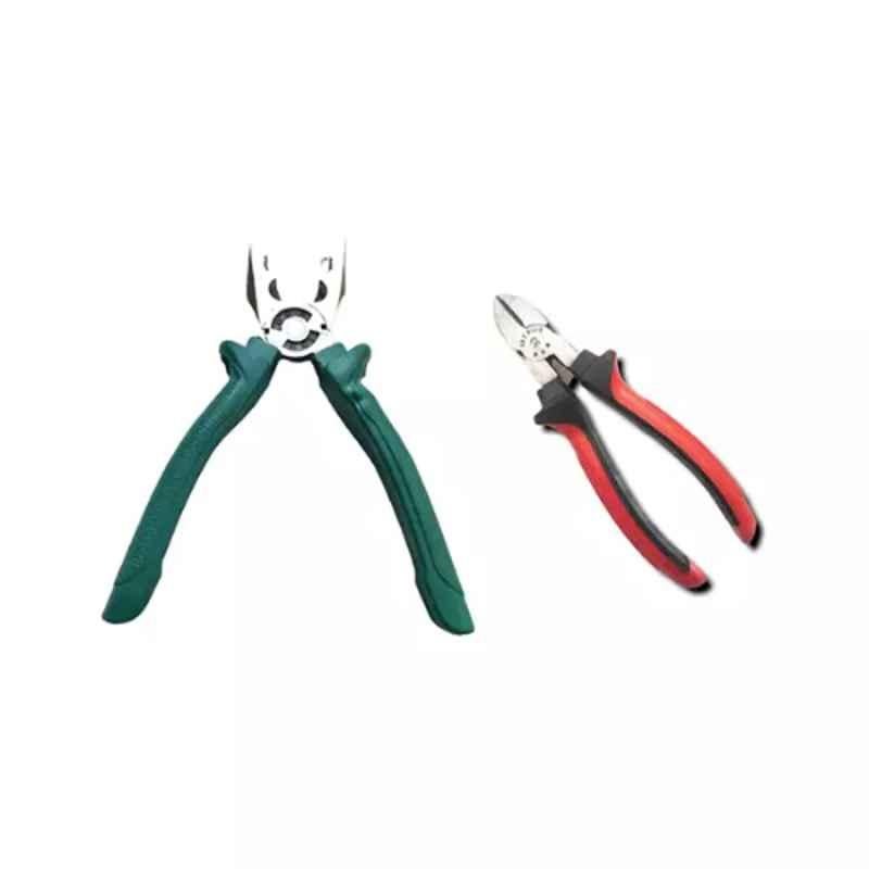 Sky Blue 2 Pcs 7.8 inch Lineman Plier Combo, SBE_PLIER_COMBO_MOD_01317