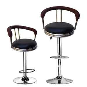 RW Rest Well RW-123 2 Pcs Black & Brown Height Adjustable Bar Stool Set
