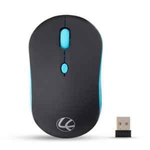 Lapcare Safari Black & Blue 1600DPI Wireless Mouse, LPWLBB6021