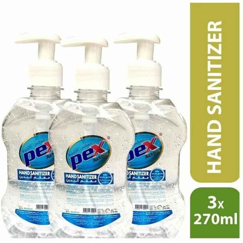 Pex Active Hand Sanitizer, 270ml, 3 Pcs/Pack