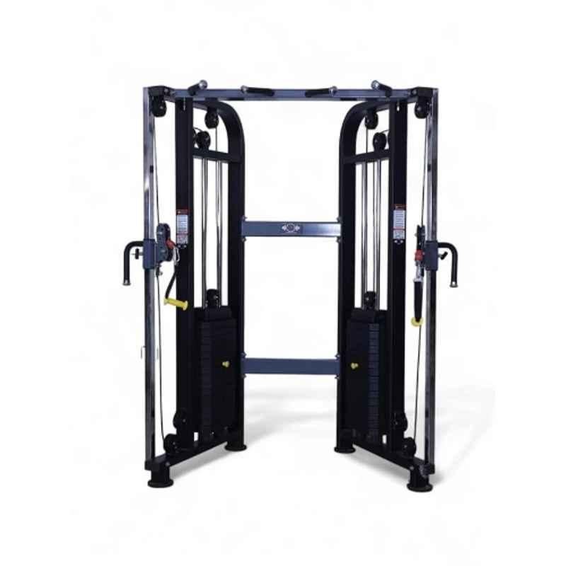 GYM24 Equipment Metal Black Functional Trainer All in One Home Gym Machine with Accessories