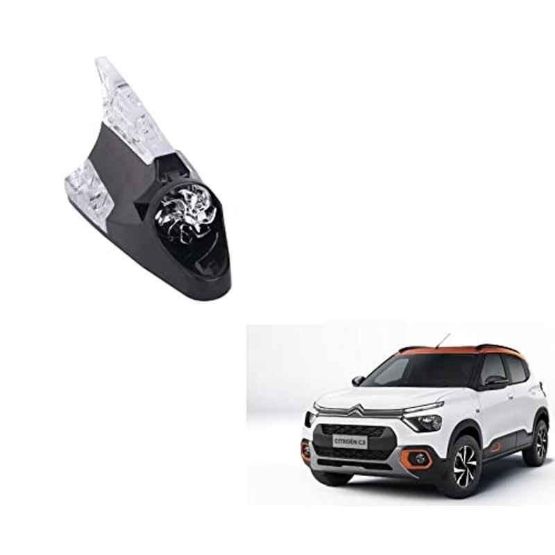 Kozdiko Black Auto Wind Power LED Light Shark Fin Car Antenna for Citroen C3